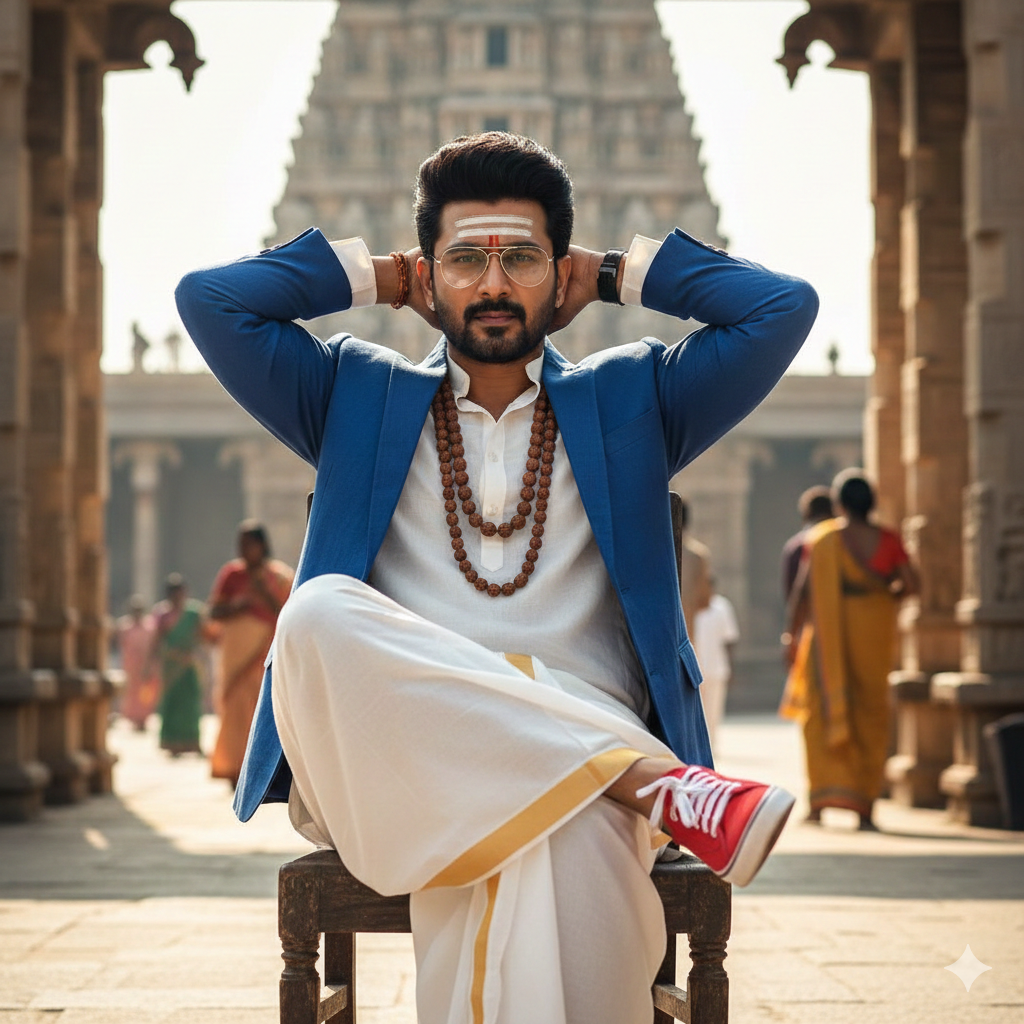 Allu arjun DJ movie look prompt